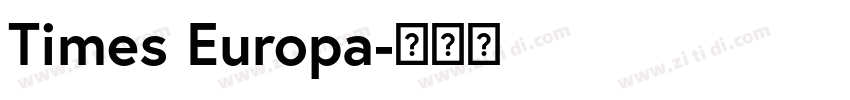 Times Europa字体转换